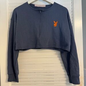 Missguided Gray Zip-Up Top